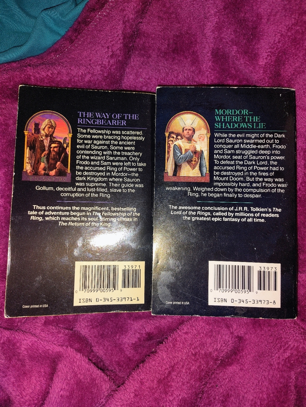 JRR Tolkien Books 3 And 4 Lord Of The Rings Collection - Picture 4 of 4